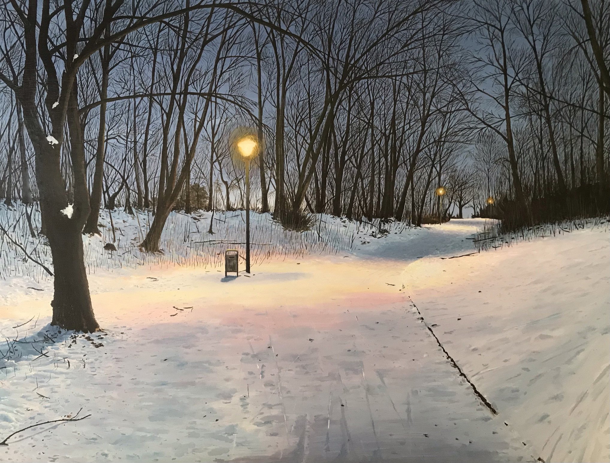 Abendspaziergag im Schnee